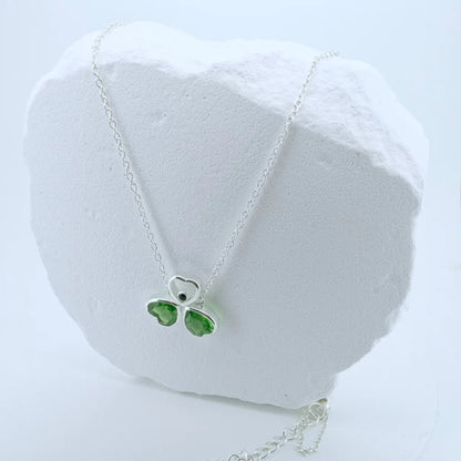 Natural Peridot Onyx Angel Pendant - 925 Sterling Silver