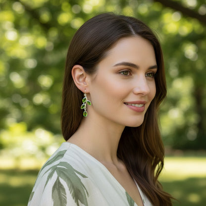 Peridot Earrings - 925 Sterling Silver