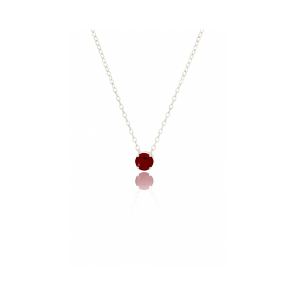Natural Garnet Pendant – 925 Sterling Silver