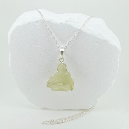 Libyan Desert Glass Pendant in Premium 925 Sterling Silver